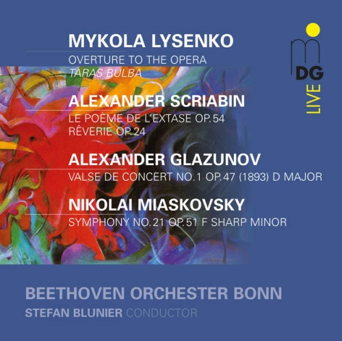 Glazunov: Concert Waltz No. 1, Lysenko: Overture to "Taras Bulba", Miaskovsky: Symphony No. 21, Scriabin